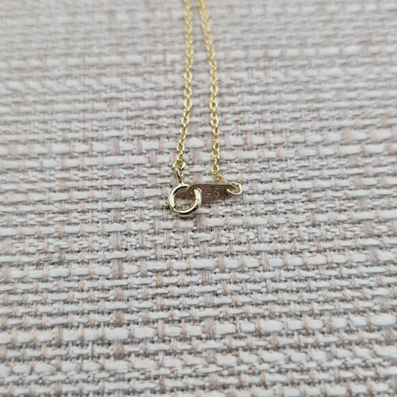 18 Inch Gold Over Sterling Silver Love Always Heart Necklace A6279 - Picture 5 of 7